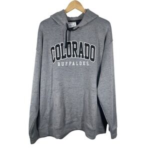 Champion Colorado Buffaloes Hoodie Gray Heathered Athletic Pullover Men's 2XL